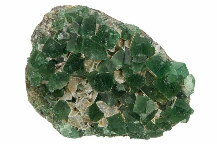 Fluorescent Green Fluorite Cluster - Diana Maria Mine, England #319137